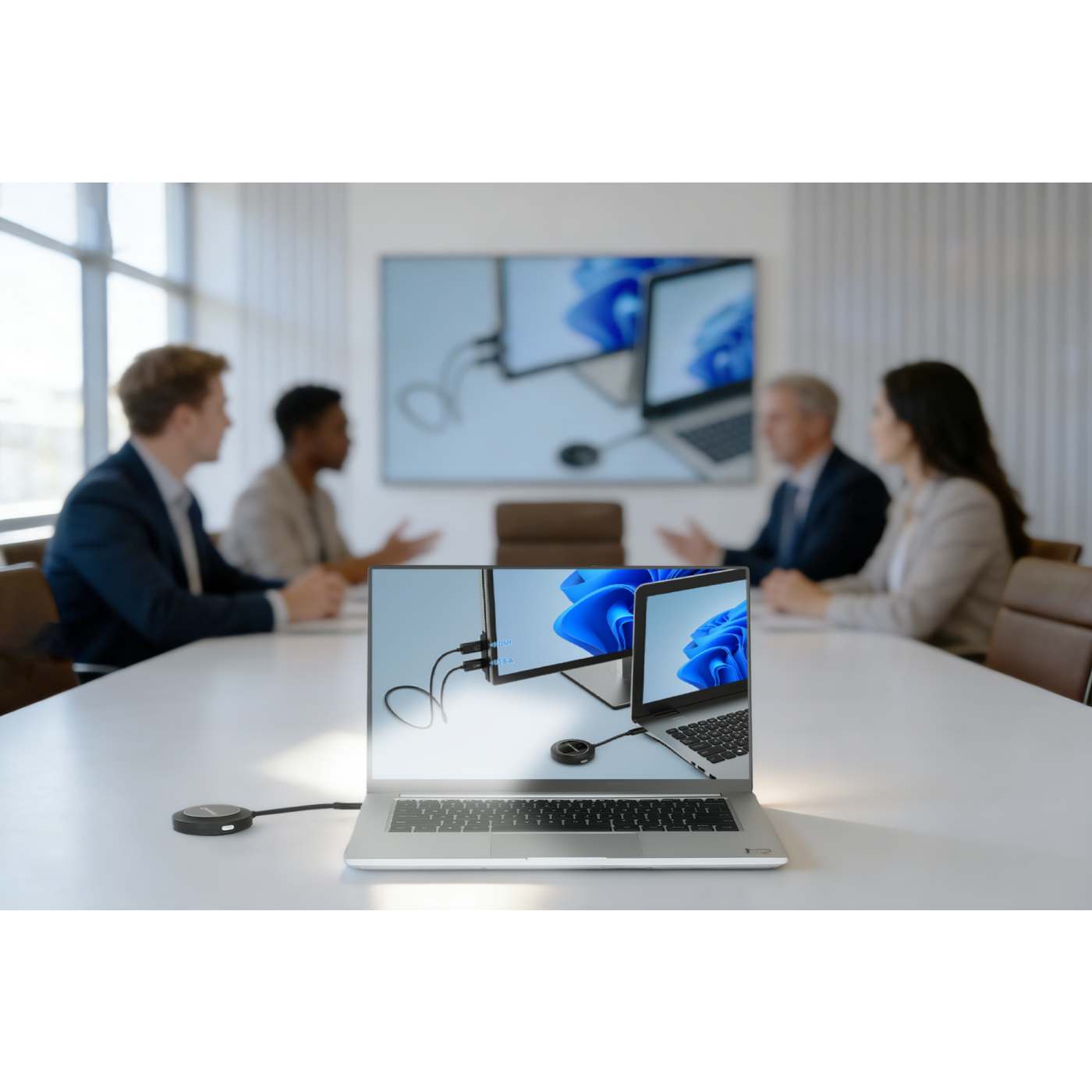 1080p Wireless HDMI Display Presentation Kit with 4 USB-C Transmitters Image 12