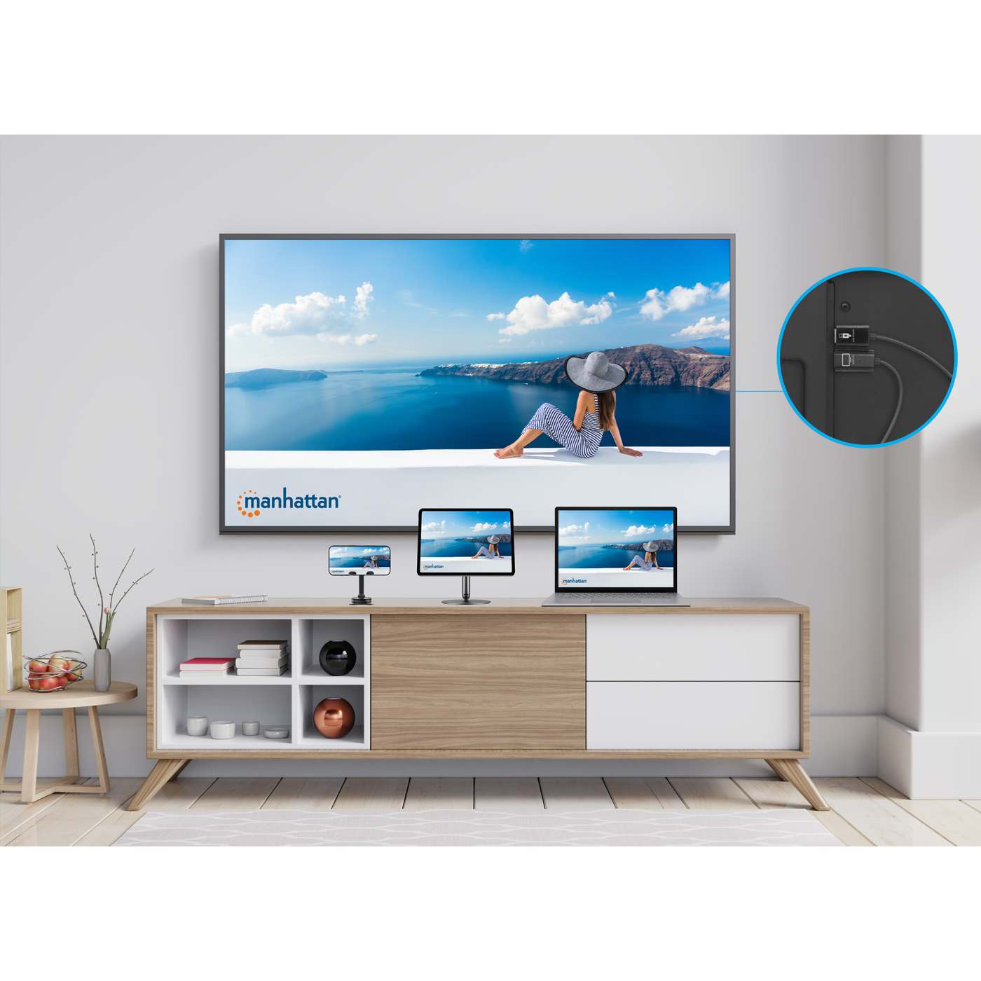 1080p Wireless HDMI Display Presentation Kit with 4 USB-C Transmitters Image 5