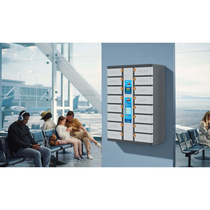 16-Compartment USB-C Charging Kiosk for Phones - 500 W Image 4