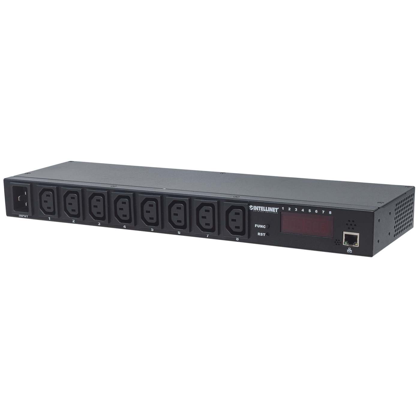 19" 1U Intelligent 8-Port PDU Image 1