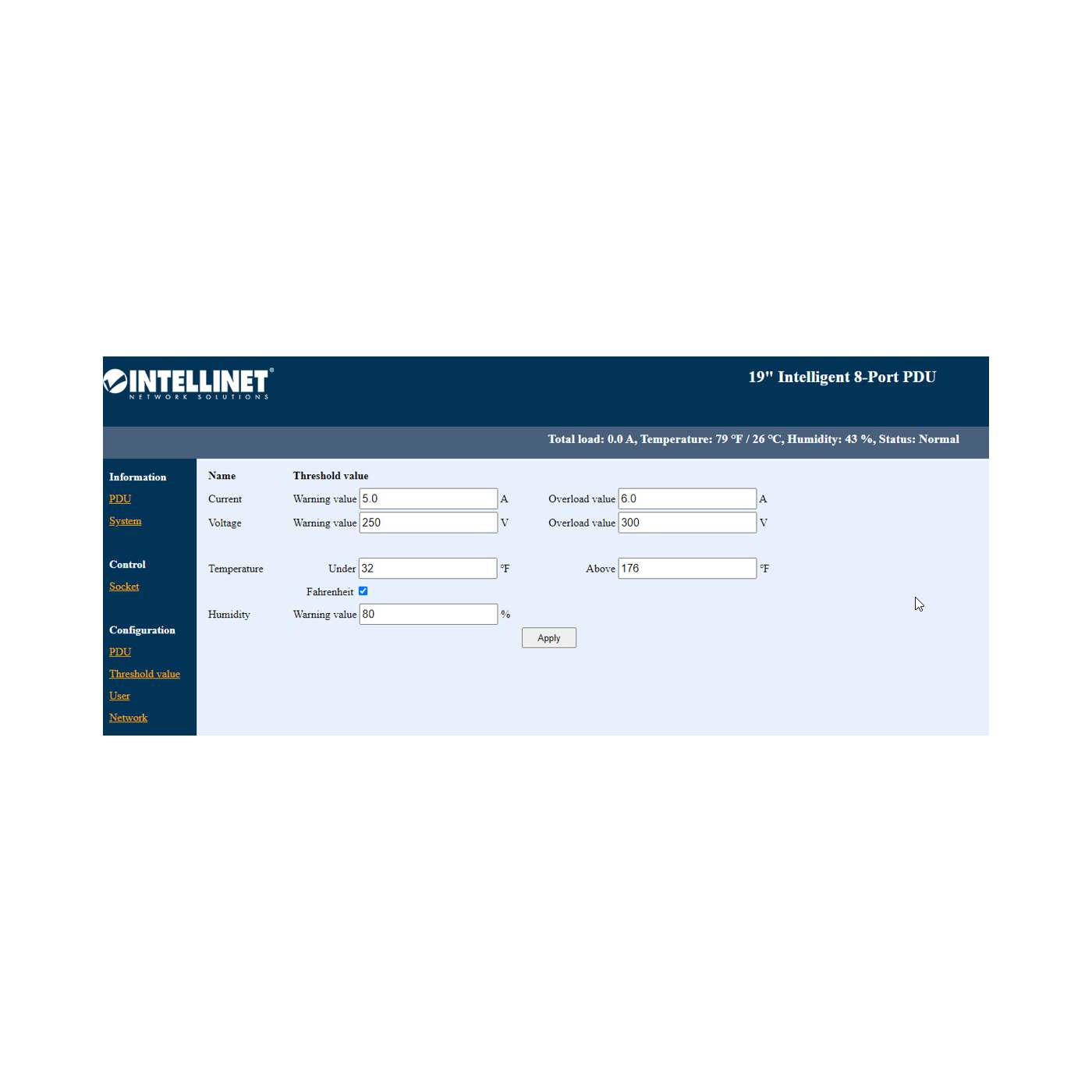 19" 1U Intelligent 8-Port PDU Image 8