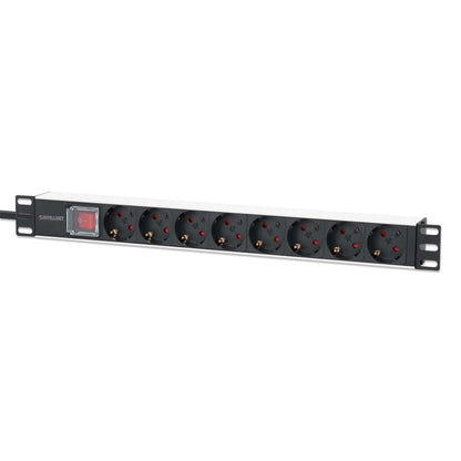 19" 1U Rackmount 8-Output Power Distribution Unit (PDU) Image 1