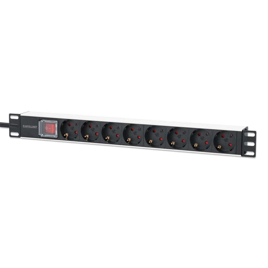 19" 1U Rackmount 8-Output Power Distribution Unit (PDU) Image 1