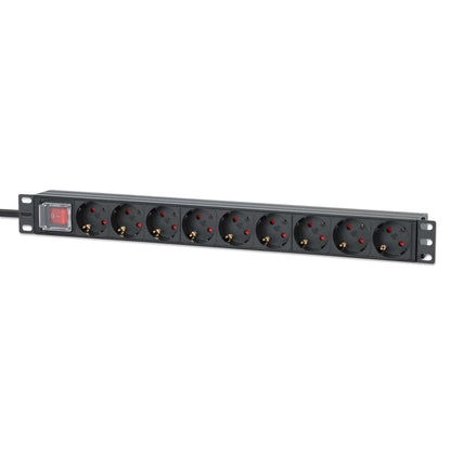 19" 1U Rackmount 9-Output Power Distribution Unit (PDU) Image 1