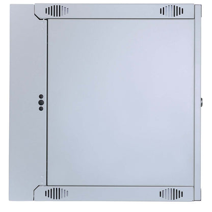 19" Double Section Wallmount Cabinet, 12U, 600 mm (23.6 in.) Depth, Gray Image 6