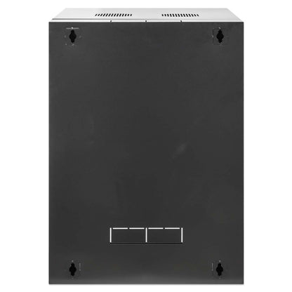 19" Double Section Wallmount Cabinet, 15U, 450 mm (17.7 in.) Depth, Black Image 6