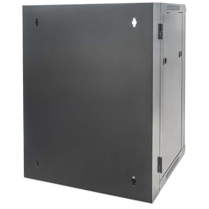 19" Double Section Wallmount Cabinet, 15U, 550 mm (21.7 in.) Depth, Black Image 5