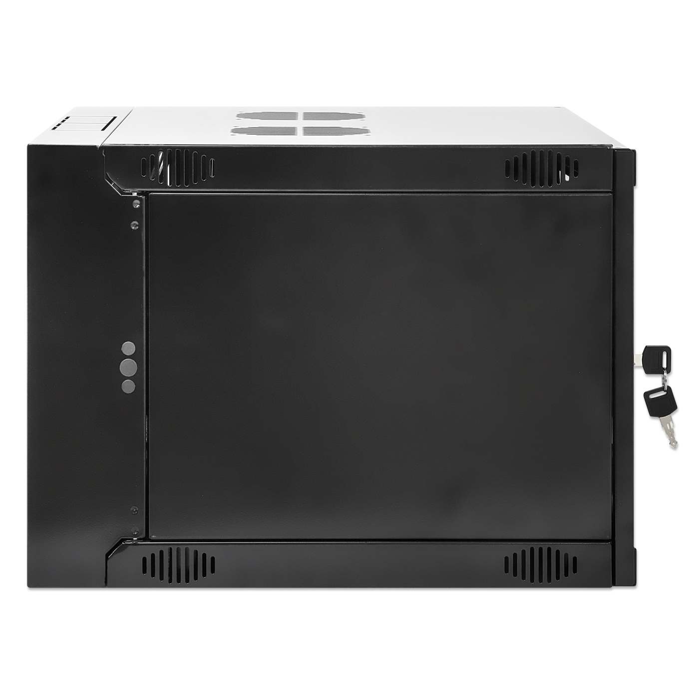 19" Double Section Wallmount Cabinet, 6U, 450 mm (17.7 in.) Depth, Black Image 5