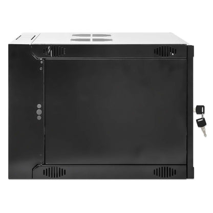 19" Double Section Wallmount Cabinet, 6U, 450 mm (17.7 in.) Depth, Black Image 5