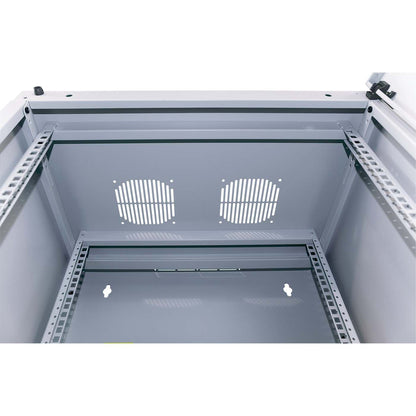 19" Double Section Wallmount Cabinet, 6U, 450 mm (17.7 in.) Depth, Gray Image 11