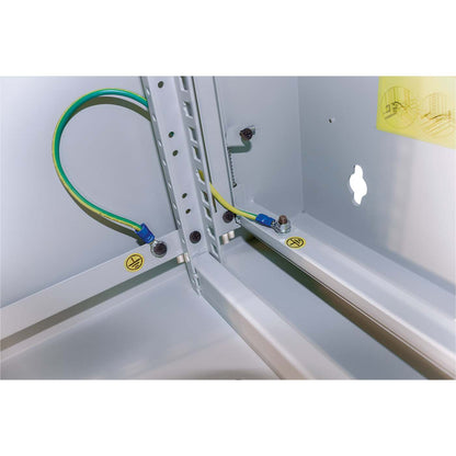 19" Double Section Wallmount Cabinet, 6U, 450 mm (17.7 in.) Depth, Gray Image 12