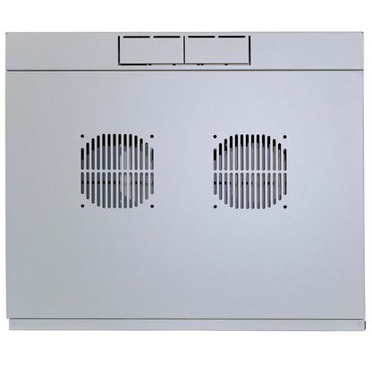 19" Double Section Wallmount Cabinet, 9U, 450 mm (17.7 in.) Depth, Gray Image 10