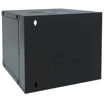 19" Double Section Wallmount Cabinet, 9U, 600 mm (23.6 in.) Depth, Black Image 6