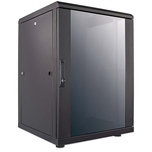 19" Network Cabinet, 16U, 600 (D) x 600 (W) x 878 (H) mm, Black Image 2