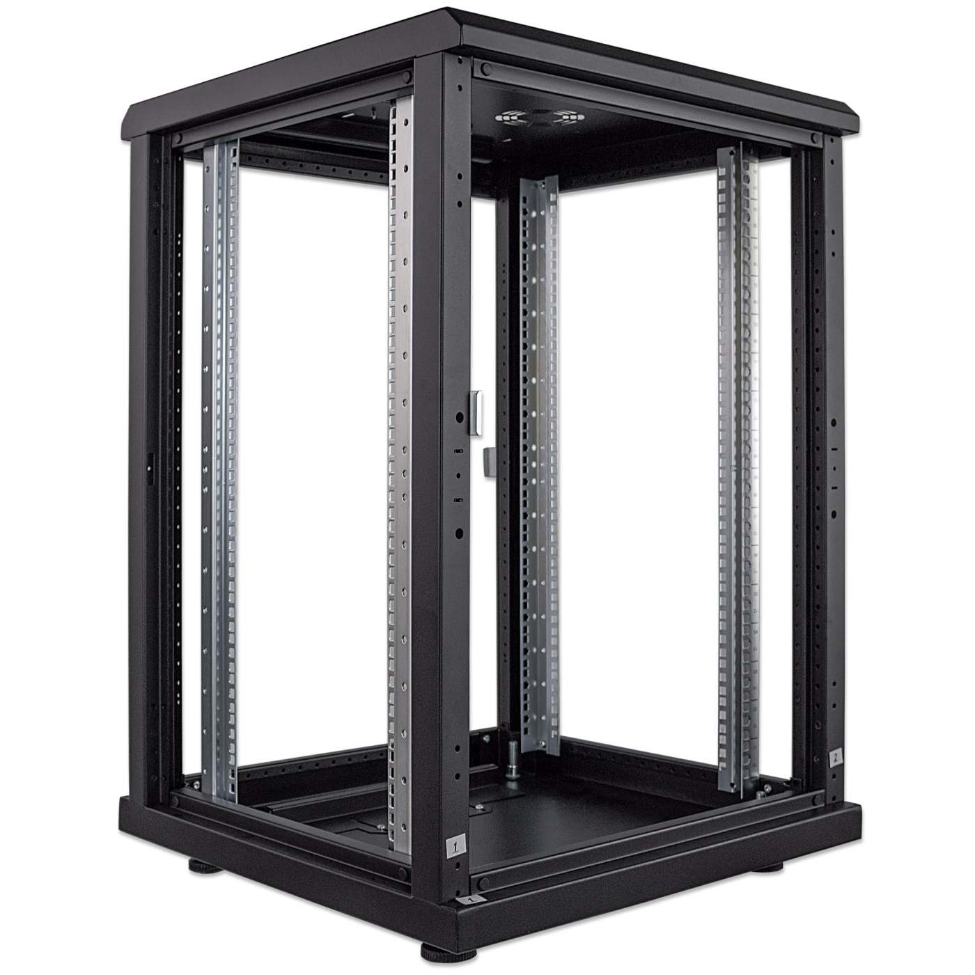 19" Network Cabinet, 16U, 600 (D) x 600 (W) x 878 (H) mm, Black Image 6