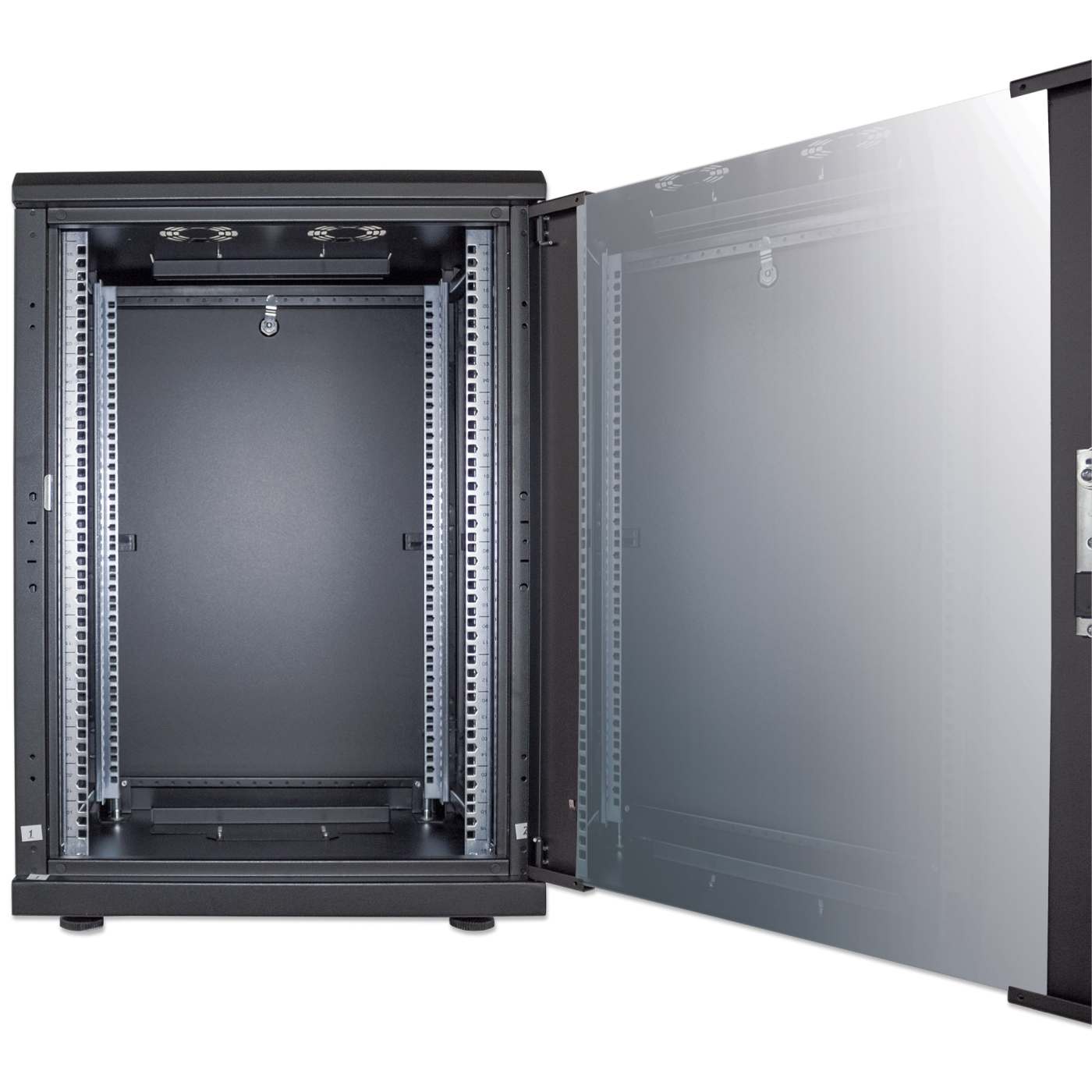 19" Network Cabinet, 16U, 600 (D) x 600 (W) x 878 (H) mm, Black Image 7