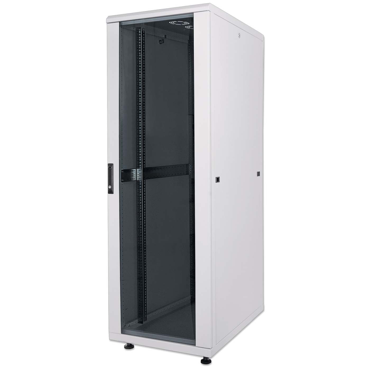 19" Network Cabinet, 42U, 800 (D) x 600 (W) x 2033 (H) mm, Gray Image 1