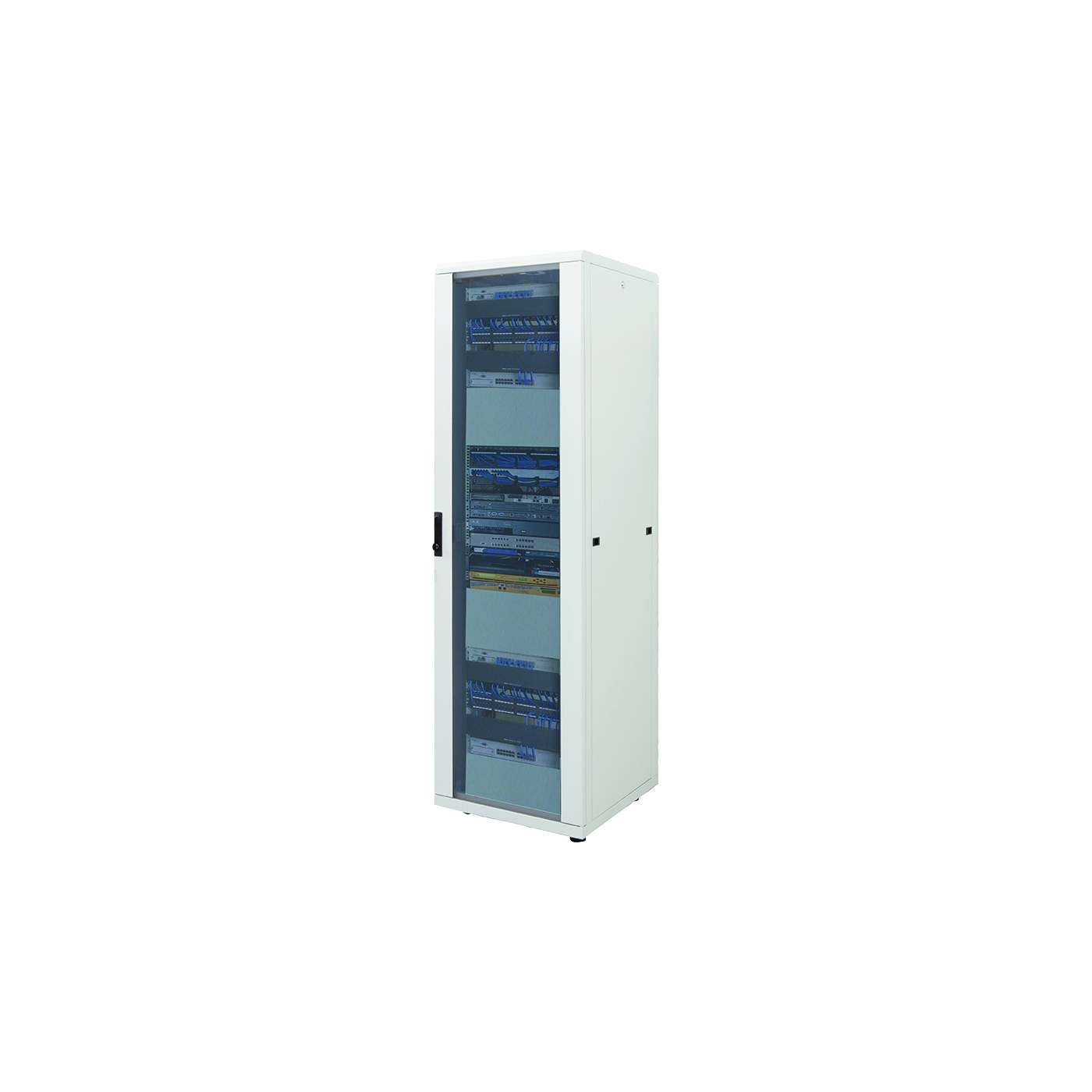19" Network Cabinet, 42U, 800 (D) x 800 (W) x 2033 (H) mm, Gray Image 1