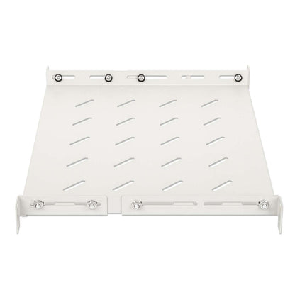 19" Shelf with Variable Rails for Fixed Mounting, Shelf Depth 350 mm, Gray Image 4