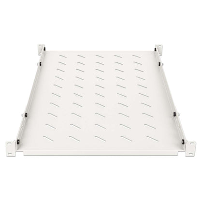 19" Shelf with Variable Rails for Fixed Mounting, Shelf Depth 750 mm, Gray Image 3