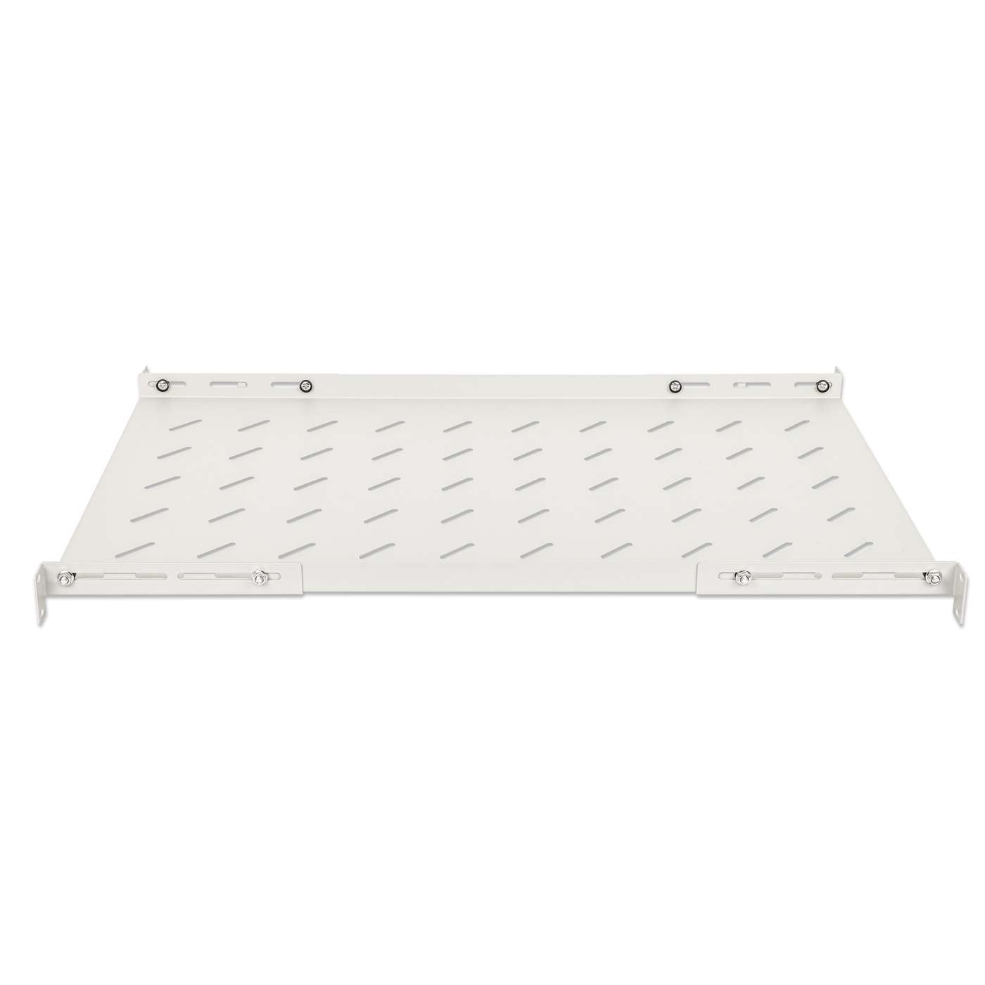 19" Shelf with Variable Rails for Fixed Mounting, Shelf Depth 750 mm, Gray Image 4