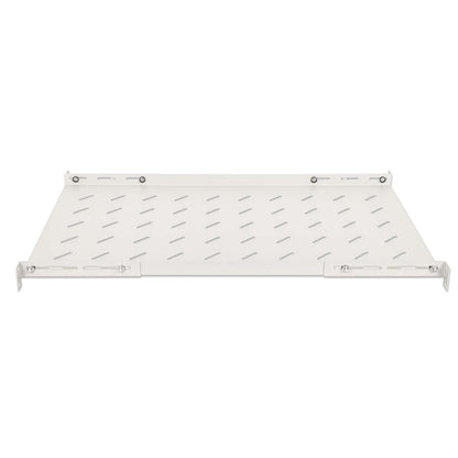 19" Shelf with Variable Rails for Fixed Mounting, Shelf Depth 750 mm, Gray Image 4