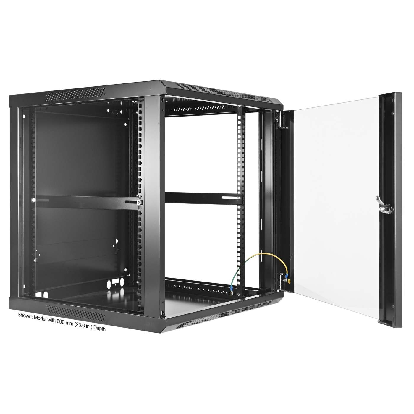 19" Wallmount Cabinet, 12U, 450 mm (17.7 in.) Depth, Black Image 5
