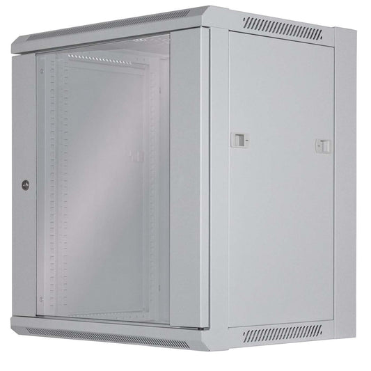 19" Wallmount Cabinet, 12U, 450 mm (17.7 in.) Depth, Gray Image 1