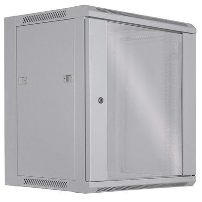 19" Wallmount Cabinet, 12U, 450 mm (17.7 in.) Depth, Gray Image 3