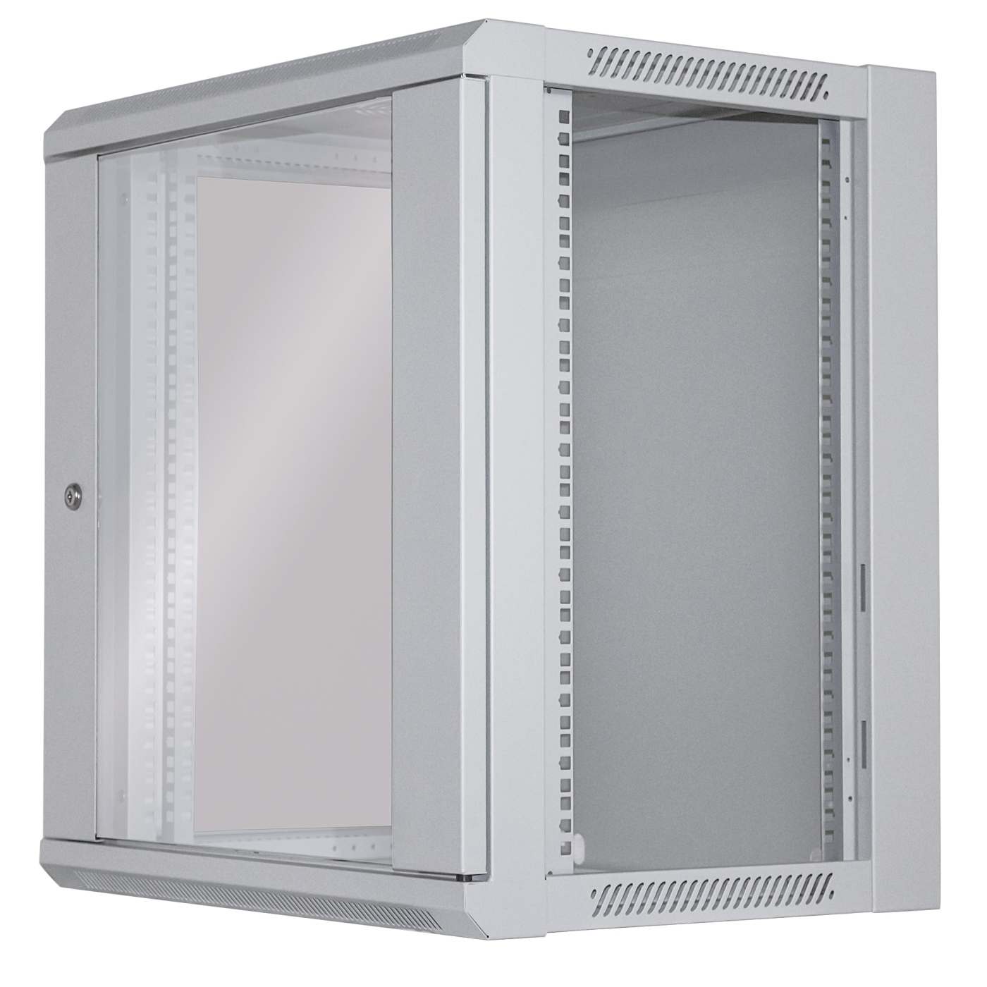 19" Wallmount Cabinet, 12U, 450 mm (17.7 in.) Depth, Gray Image 6