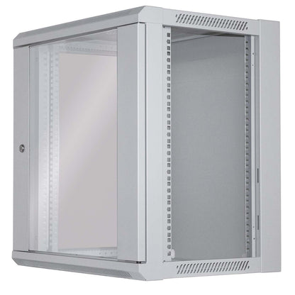 19" Wallmount Cabinet, 12U, 450 mm (17.7 in.) Depth, Gray Image 6