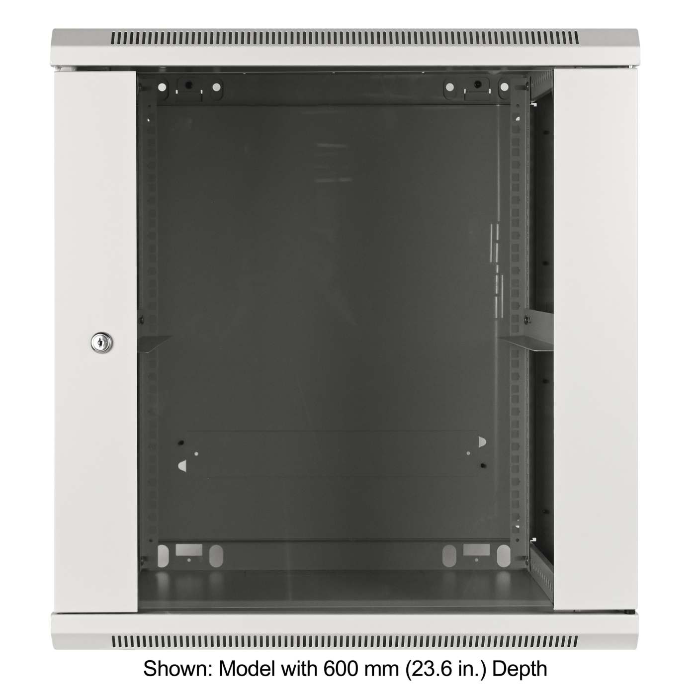19" Wallmount Cabinet, 12U, 450 mm (17.7 in.) Depth, Gray Image 3