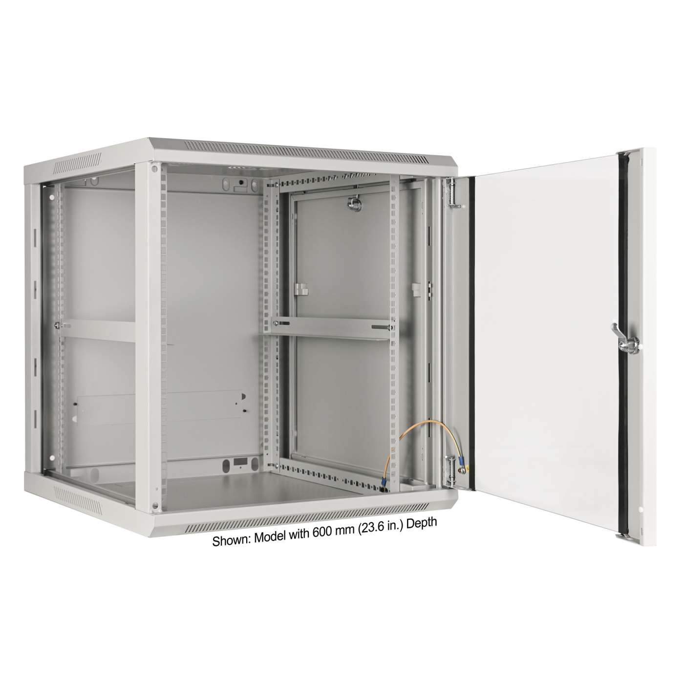 19" Wallmount Cabinet, 12U, 450 mm (17.7 in.) Depth, Gray Image 5