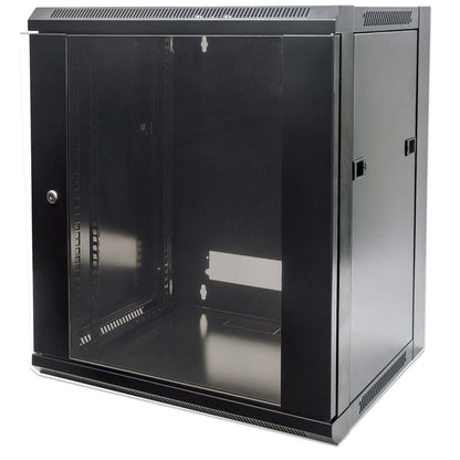 19" Wallmount Cabinet, 12U, 600 mm (23.6 in.) Depth, Black Image 1