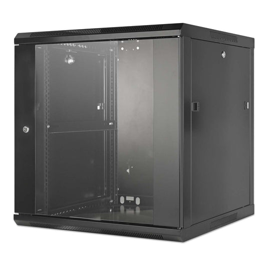 19" Wallmount Cabinet, 12U, 600 mm (23.6 in.) Depth, Black Image 1