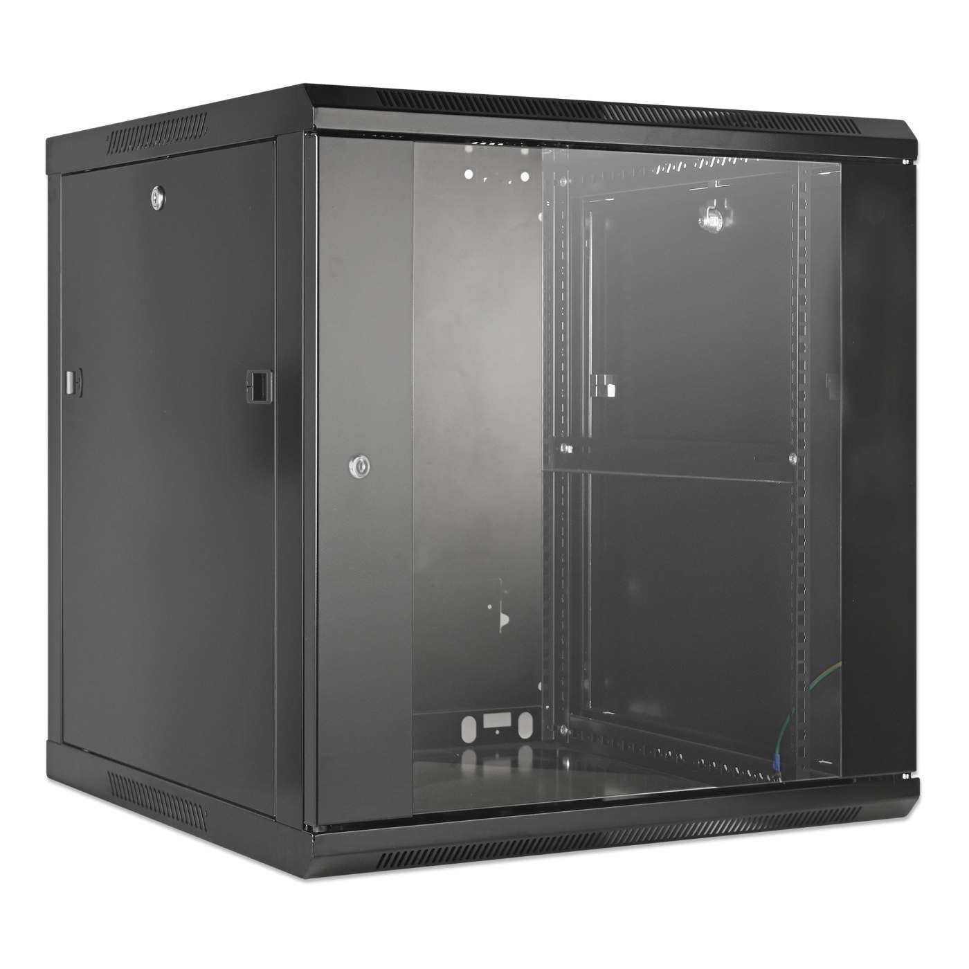 19" Wallmount Cabinet, 12U, 600 mm (23.6 in.) Depth, Black Image 2