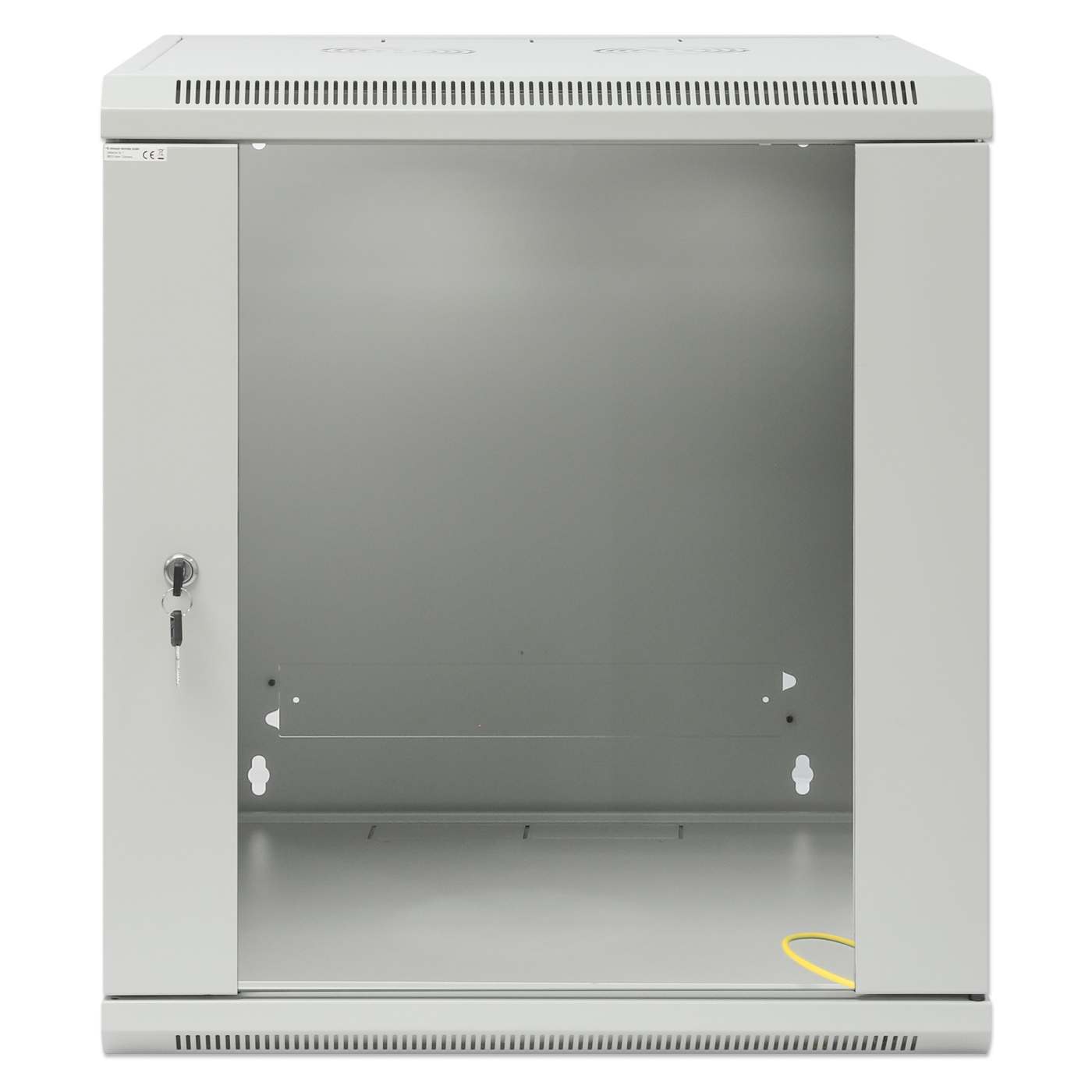 19" Wallmount Cabinet, 12U, 600 mm (23.6 in.) Depth, Gray Image 3