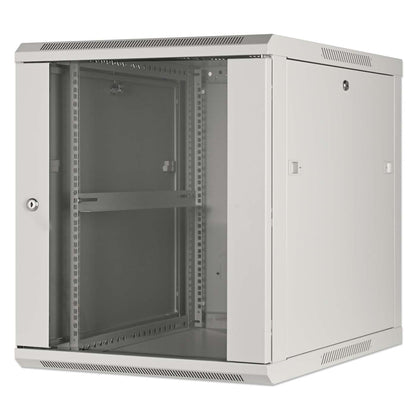 19" Wallmount Cabinet, 12U, 600 mm (23.6 in.) Depth, Gray Image 1