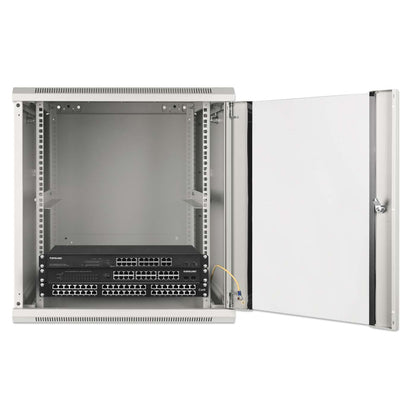 19" Wallmount Cabinet, 12U, 600 mm (23.6 in.) Depth, Gray Image 7