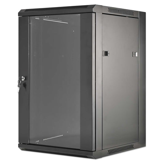 19" Wallmount Cabinet, 15U, 450 mm (17.7 in.) Depth, Black Image 1