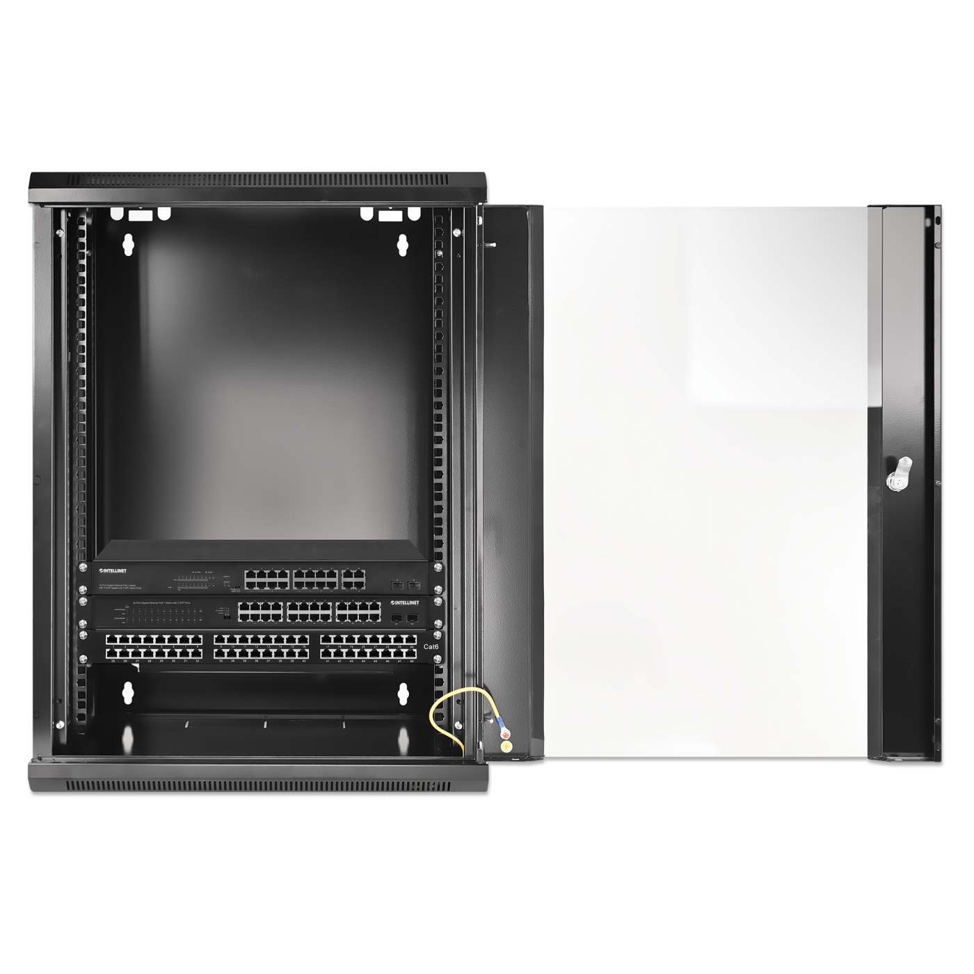 19" Wallmount Cabinet, 15U, 450 mm (17.7 in.) Depth, Black Image 7