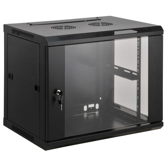 19" Wallmount Cabinet, 15U, 450 mm (17.7 in.) Depth, Black Image 1