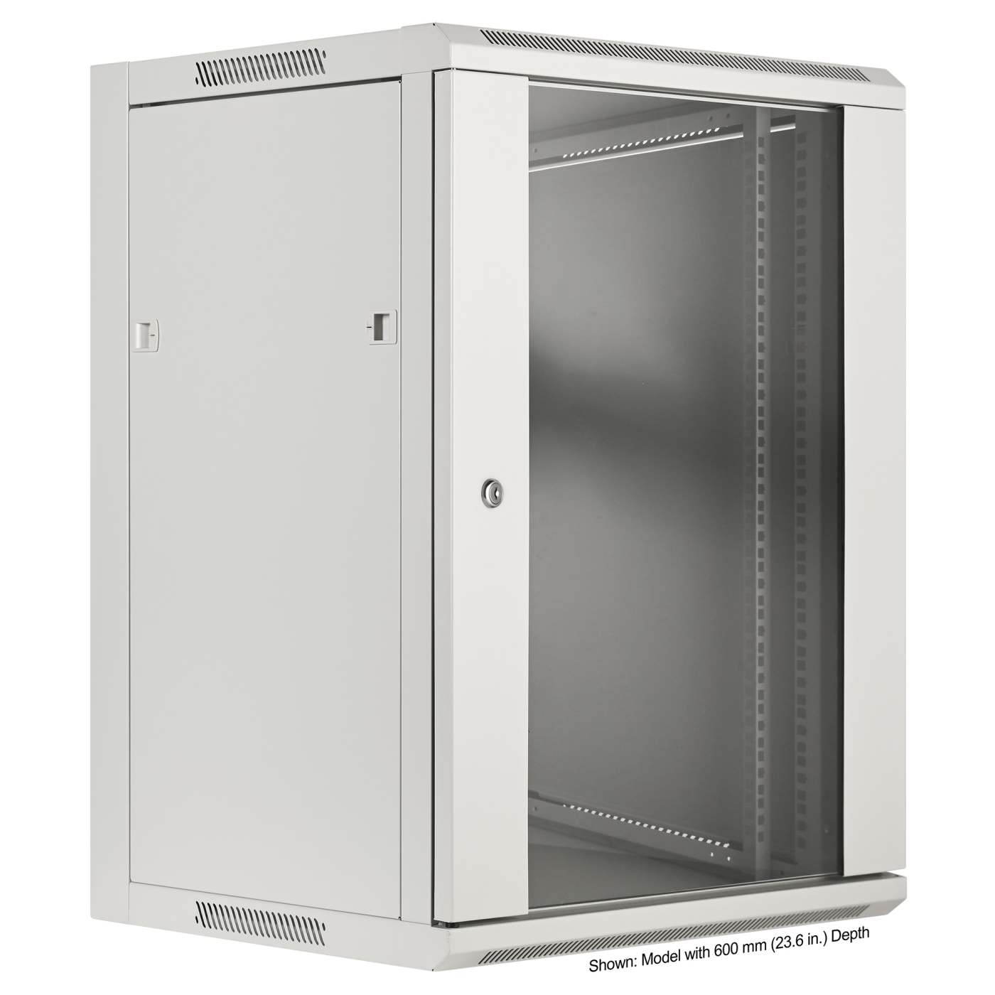 19" Wallmount Cabinet, 15U, 450 mm (17.7 in.) Depth, Gray Image 2