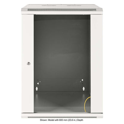 19" Wallmount Cabinet, 15U, 450 mm (17.7 in.) Depth, Gray Image 3