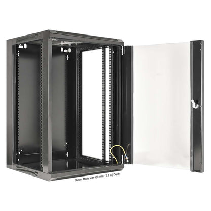 19" Wallmount Cabinet, 15U, 600 mm (23.6 in.) Depth, Black Image 6