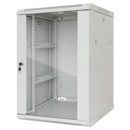 19" Wallmount Cabinet, 20U, 450 mm (17.7 in.) Depth, Gray Image 1