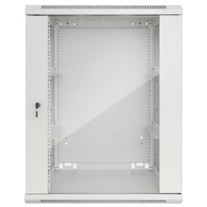 19" Wallmount Cabinet, 20U, 450 mm (17.7 in.) Depth, Gray Image 3