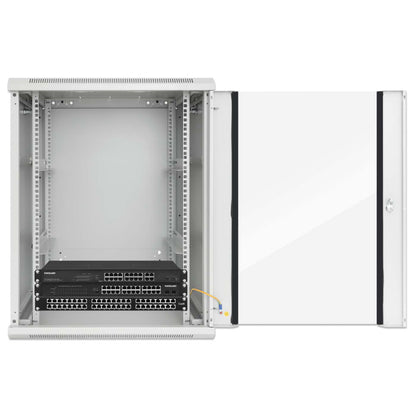 19" Wallmount Cabinet, 20U, 450 mm (17.7 in.) Depth, Gray Image 7