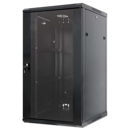 19" Wallmount Cabinet, 20U, 600 mm (23.6 in.) Depth, Black Image 1