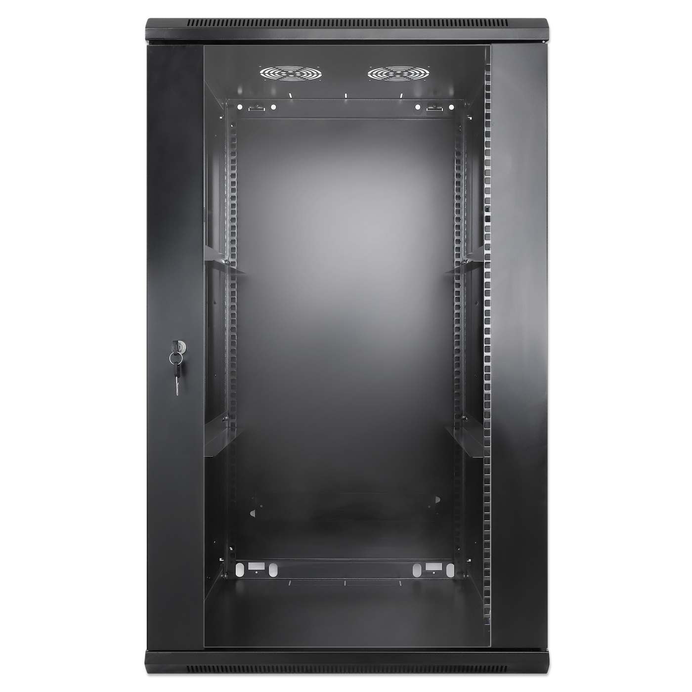 19" Wallmount Cabinet, 20U, 600 mm (23.6 in.) Depth, Black Image 3